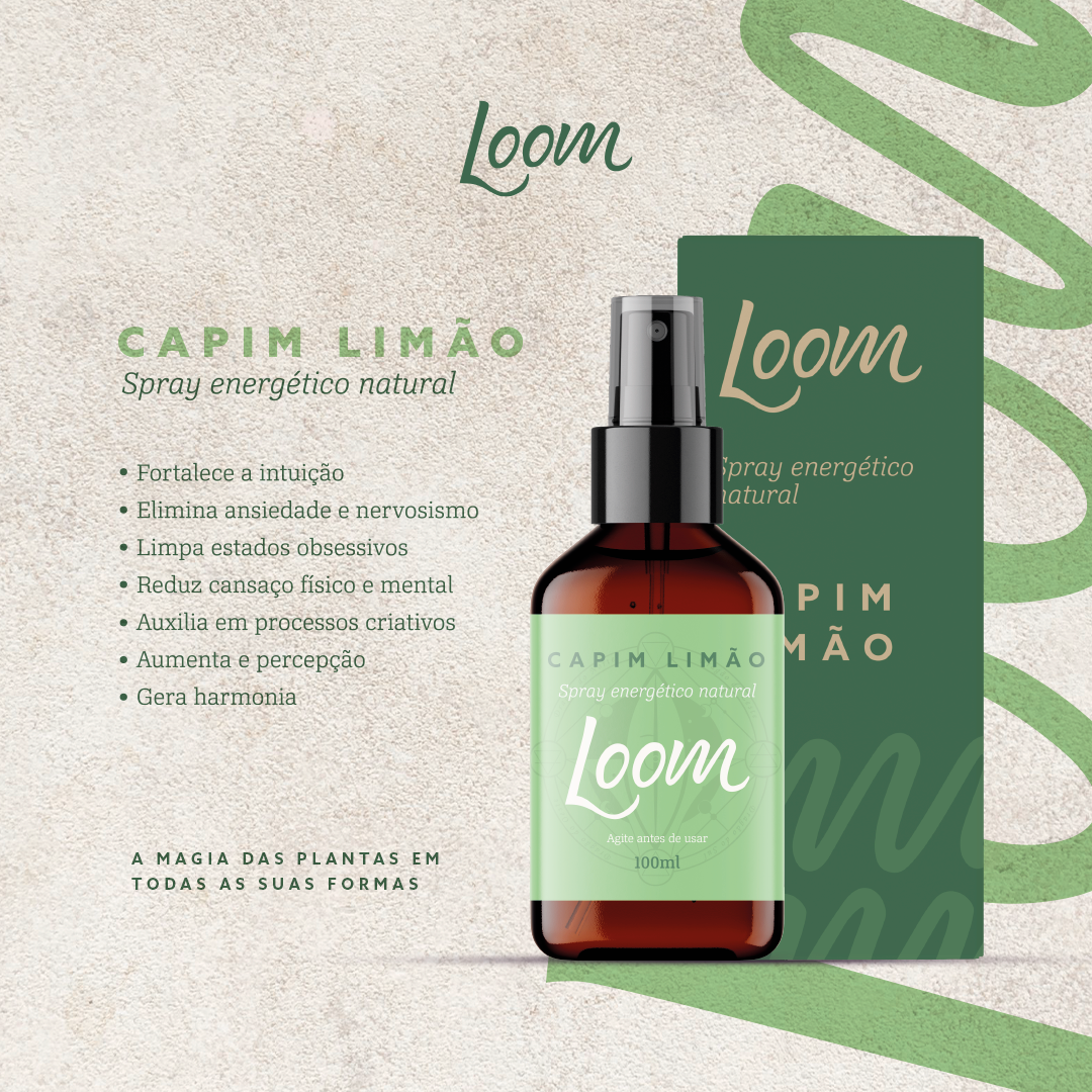 Spray Enegético Natural de Capim Limão