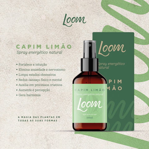 Spray Enegético Natural de Capim Limão